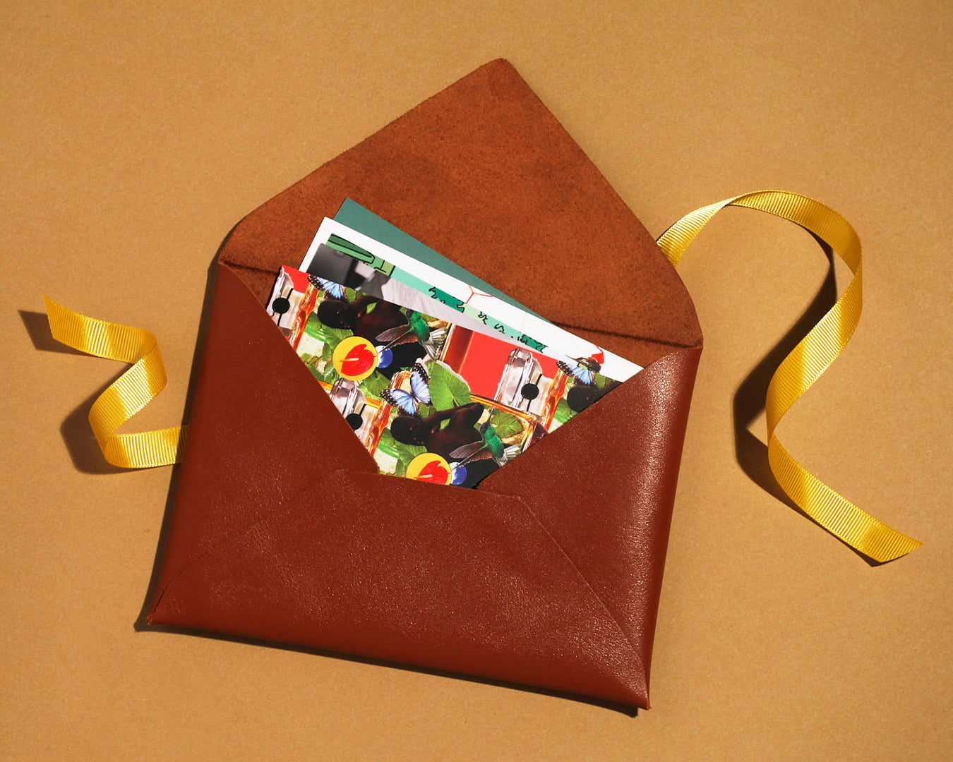 Leather pouch with collection of your choice π