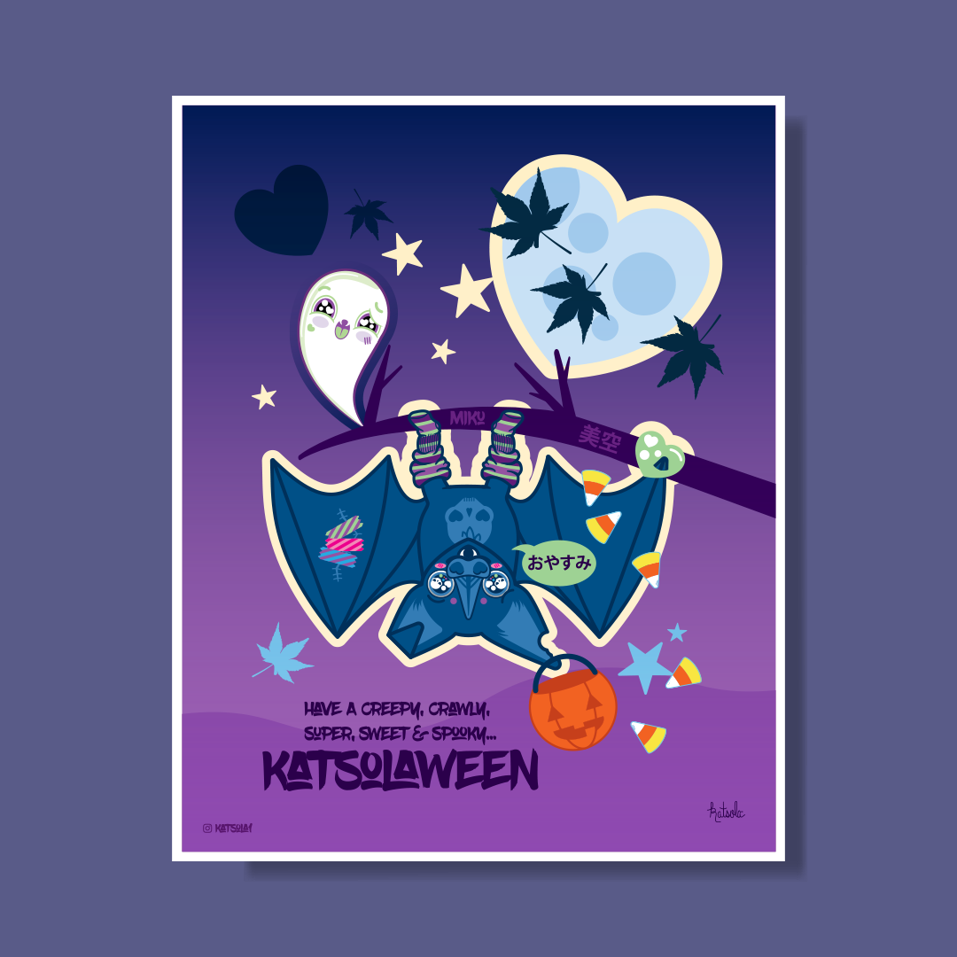 Miku Halloween Print. Happy "Katsolaween"!